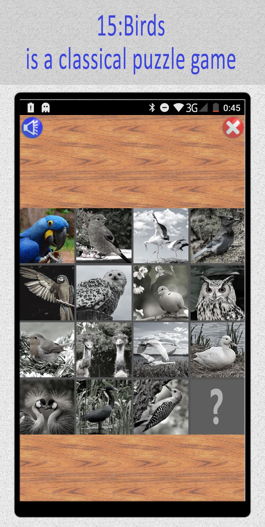 Скриншот 3 программы 15:Birds Puzzle