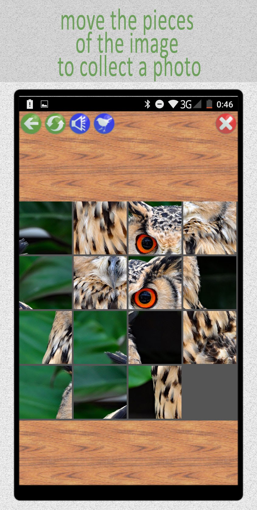 Скриншот 4 программы 15:Birds Puzzle
