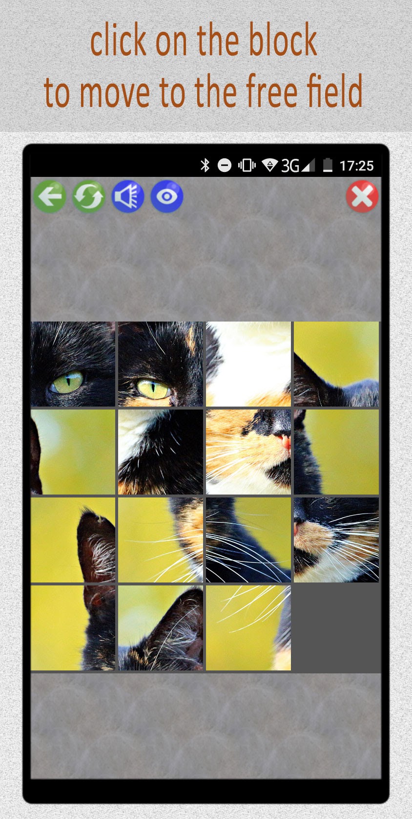 Скриншот 3 программы 15:Cats Puzzle
